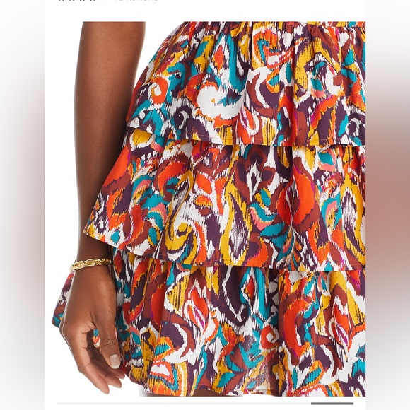 AQUA V Neck Ruffled Mini Dress - Exclusive - Picture 7 of 7